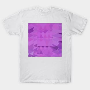 Bright Lavender Abstract Low Polygon Background T-Shirt